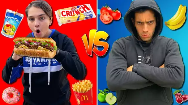 ON MANGE GRAS VS SAIN PENDANT 24H ! 🍔🍕 (C'est trop bon)