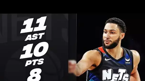 Ben Simmons Posts 10 Pts & 11 Ast In Nets Return!