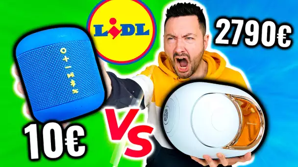 Enceinte LIDL 10€ vs Devialet 2790€ ! (belle surprise)