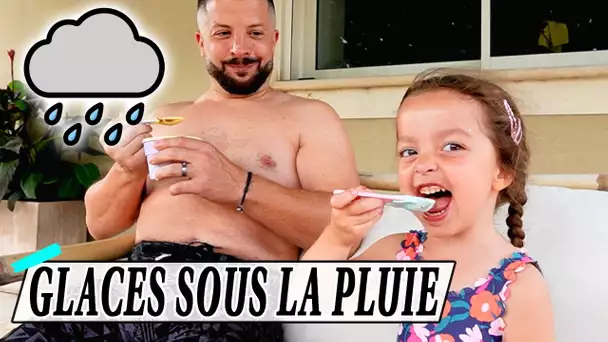 ON MANGE DES GLACES SOUS LA PLUIE ... OU PRESQUE ! 🤣