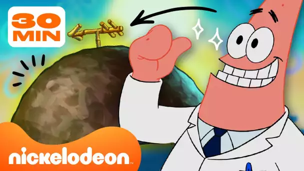 Bob L’éponge | 30 minutes à l'intérieur du rocher de Patrick 🪨⭐️ | Nickelodeon France
