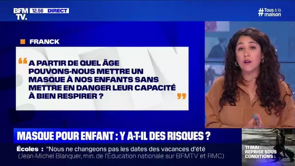 À quel âge peut-on mettre un masque à un enfant? BFMTV répond à vos questions