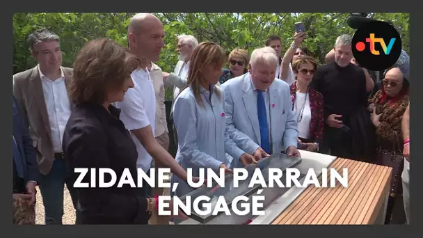 Zinédine Zidane inaugure le début des travaux de la Maison du Point Rose à Istres