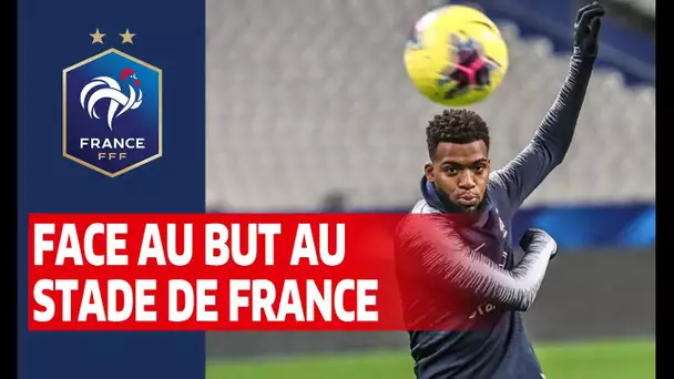 Séance ludique devant le but, Equipe de France I FFF 2019