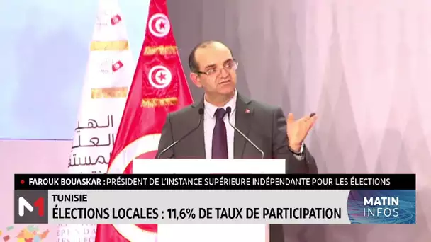 Élections locales en Tunisie : 11,6 % de taux de participation