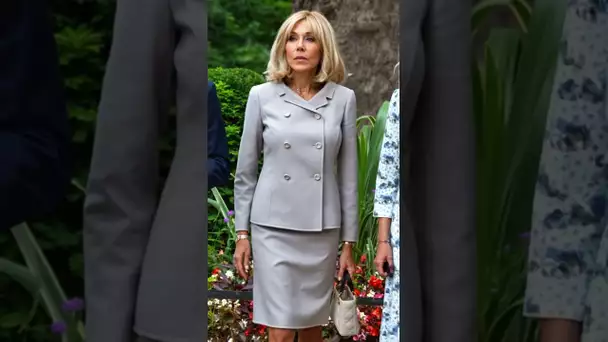 Brigitte Macron Wears Princess Diana’s Iconic Lady Dior Bag #brigittemacron #love #elegance #shorts