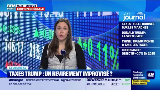 Pause dans les taxes de Donald Trump: un revirement improvisé ?