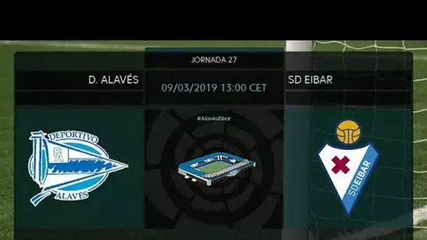 Calentamiento D. Alavés vs SD Eibar