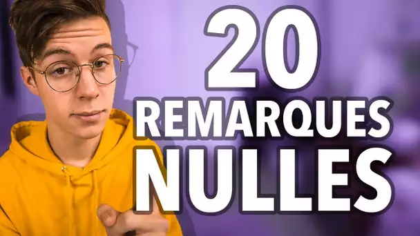 20 REMARQUES NULLES - Seb la Frite