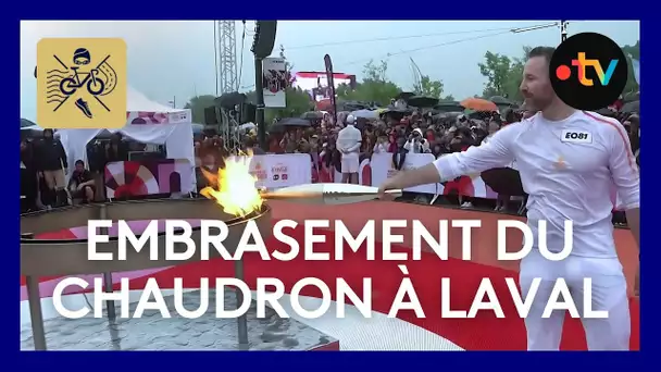 JO Paris 2024 : l'embrasement du chaudron à Laval