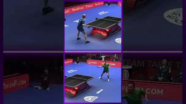 Le point exceptionnel de Lebrun face au Portugal en quart #WTT #tennisdetable #pingpong