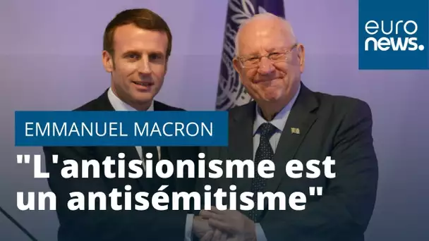 "L'antisionisme est un antisémitisme" : à Jérusalem, Emmanuel Macron dénonce "la négation d'Is…
