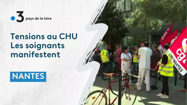 Nantes : tensions au CHU, le personnel soignant manifeste