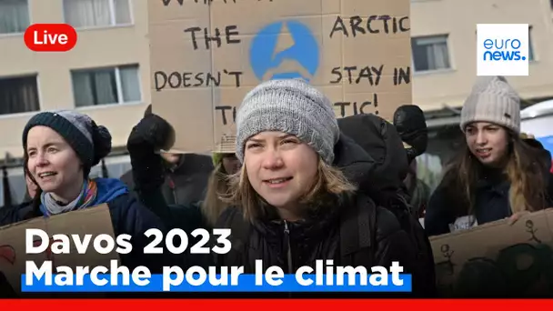 DIRECT | Davos : marche pour le climat