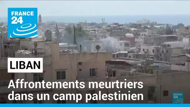Des affrontements meurtriers dans un camp palestinien au Liban • FRANCE 24