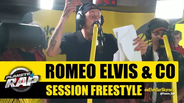 Roméo Elvis - Session Freestyle avec L'or du Commun, Moka Boka & Lord Gasmique #PlanèteRap