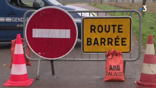 Neutralisation d'une bombe anglaise de la seconde guerre mondiale à Fontaine-le-Pin