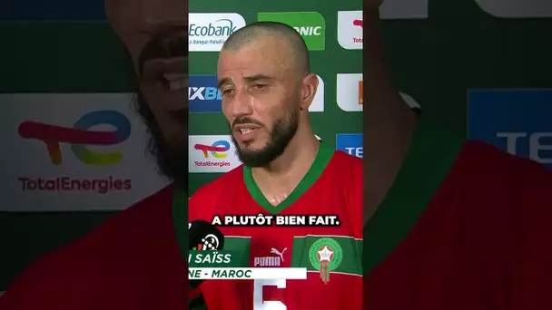 🇲🇦 La réaction de Romain Saïss après le carton du Maroc ! #shorts