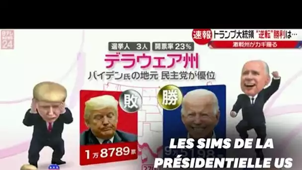Élection US: Biden et Trump transformés en Sims par la télé japonaise
