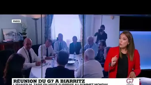 Nucléaire iranien : le G7 marqué par la visite surprise de Mohammad Javad Zarif