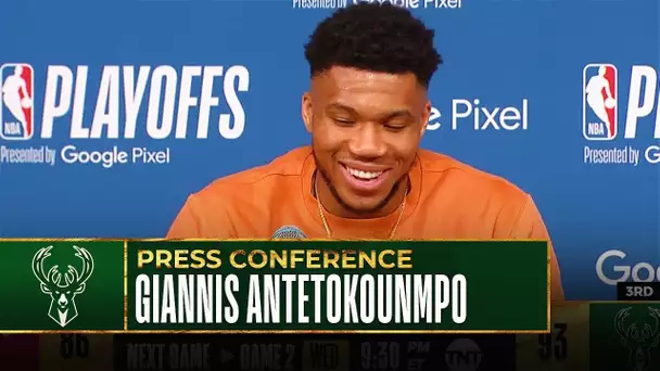 Giannis Antetokounmpo Talks Game 1 vs Bulls | Post Game Press Conference