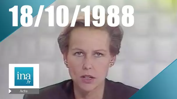 20h Antenne 2 du 18 octobre 1988 | Grèves dans le secteur public | Archive INA