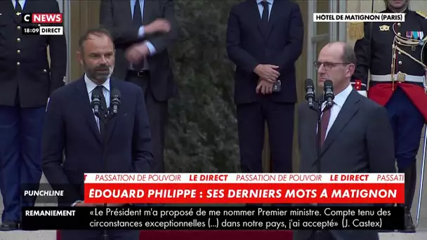 Edouard Philippe à Jean Castex : « Notre pays a besoin d’un esprit ouvert et d’une main ferme »