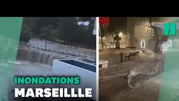 Météo: Les images des inondations à Marseille