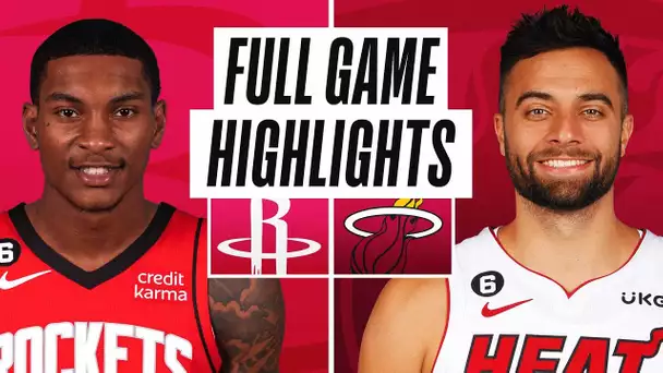 ROCKETS at HEAT | NBA PRESEASON FULL GAME HIGHLIGHTS | October 10, 2022