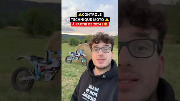 ⚠️ CONTRÔLE TECHNIQUE MOTO ⚠️ À partir de 2024 ! 😭 #moto