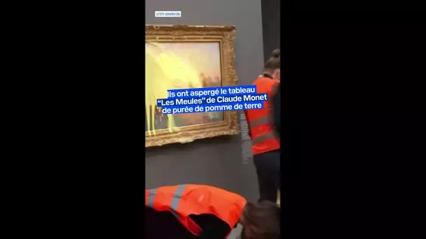 Des militants écologistes lancent de la purée sur un tableau de Monet dans un musée