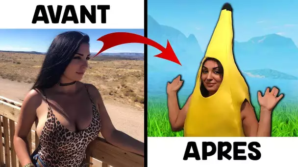 COMMENT EST-ELLE DEVENUE UN SKIN BANANE EN PUBLIC !