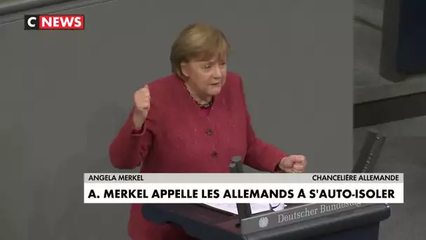 Angela Merkel appelle les Allemands à s'auto-isoler