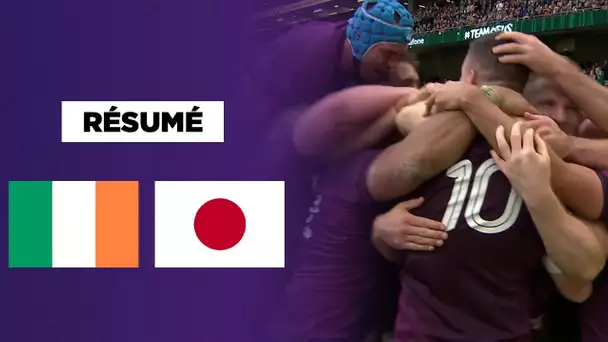 Résumé Rugby : L'Irlande atomise le Japon