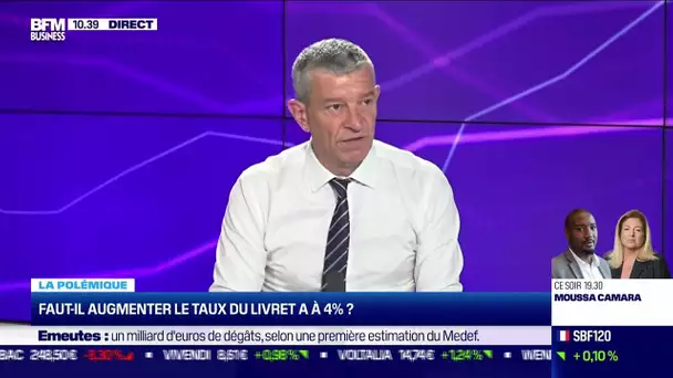 Nicolas Doze : Faut-il augmenter le taux du livret A à 4 % ?