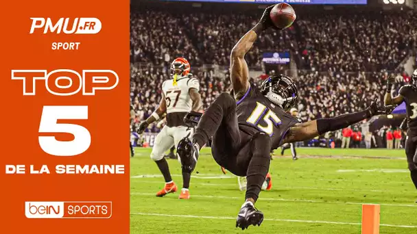 🔥 Un lob sublime, un touchdown acrobatique, un salto surprenant… Le Top 5 de la semaine avec PMU