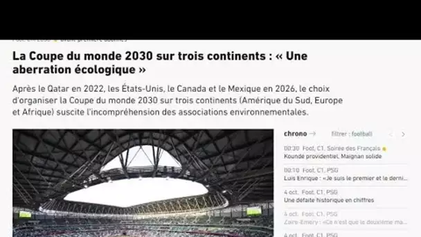 Mondial de foot 2030 sur trois continents: "Une aberration écologique" • FRANCE 24