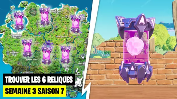 TROUVER LES 6 RELIQUES EXTRATERRESTRES DE LA SEMAINE 3 ! (FORTNITE SAISON 7)