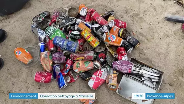 Marseille : nettoyage et ramassage de déchets dans l'Huveaune