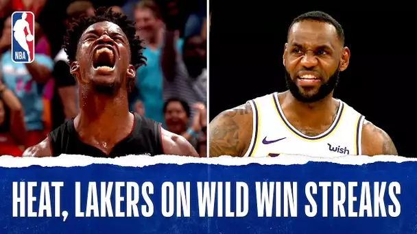 Heat, Lakers On RIDICULOUS Win Streaks!