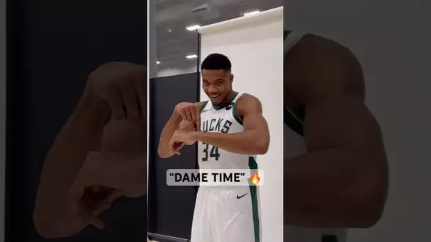 “You manifest this” - Giannis is definitely happy about Damian Lillard on the Bucks 😂👀 | #Shorts
