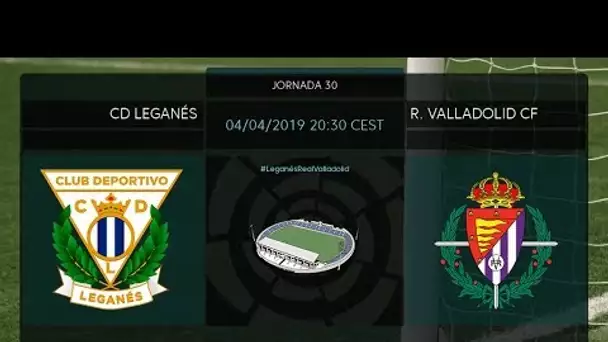 Calentamiento CD Leganés vs R. Valladolid CF