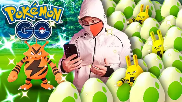 40 OEUFS 2KM SOUS LE PLUIE ! ELEKTEK SHINY ! ELEKID SHINY ? - Pokémon GO Community Day