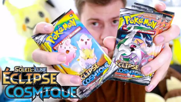 OUVERTURE x18 BOOSTERS POKÉMON ECLIPSE COSMIQUE ! (le meilleur est à la fin !)