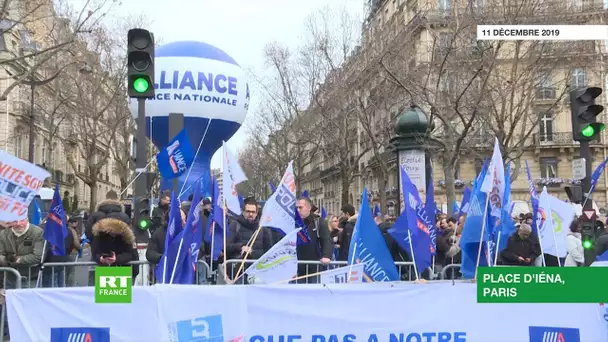 «Le policier risque sa vie 24/24h» : les syndicats de police mobilisés pour leurs retraites à Paris