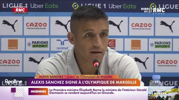 "La story sport" : Alexis Sanchez signe a l'Olympique de Marseille