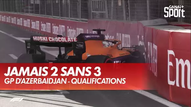 Crash de Ricciardo et 3ème drapeau rouge de la session - GP d'Azerbaïdjan