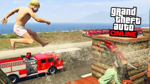 JET DE CAMION DE LA MORT VS COUREUR - GTA 5 ONLINE