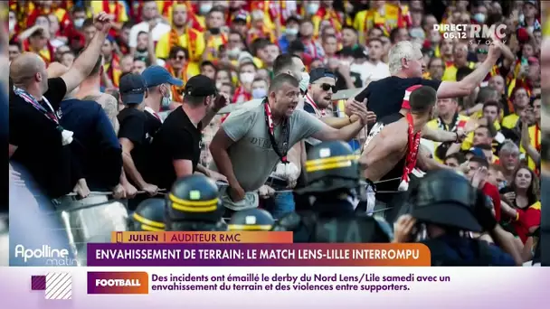 On revient sur les incidents survenus à la pause du derby Lens-Lille