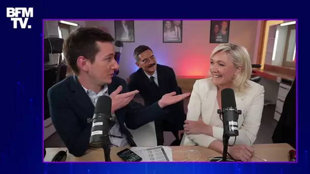 "Face à BFM" : Marine Le Pen était l'invité du débrief de l'émission sur Twitch